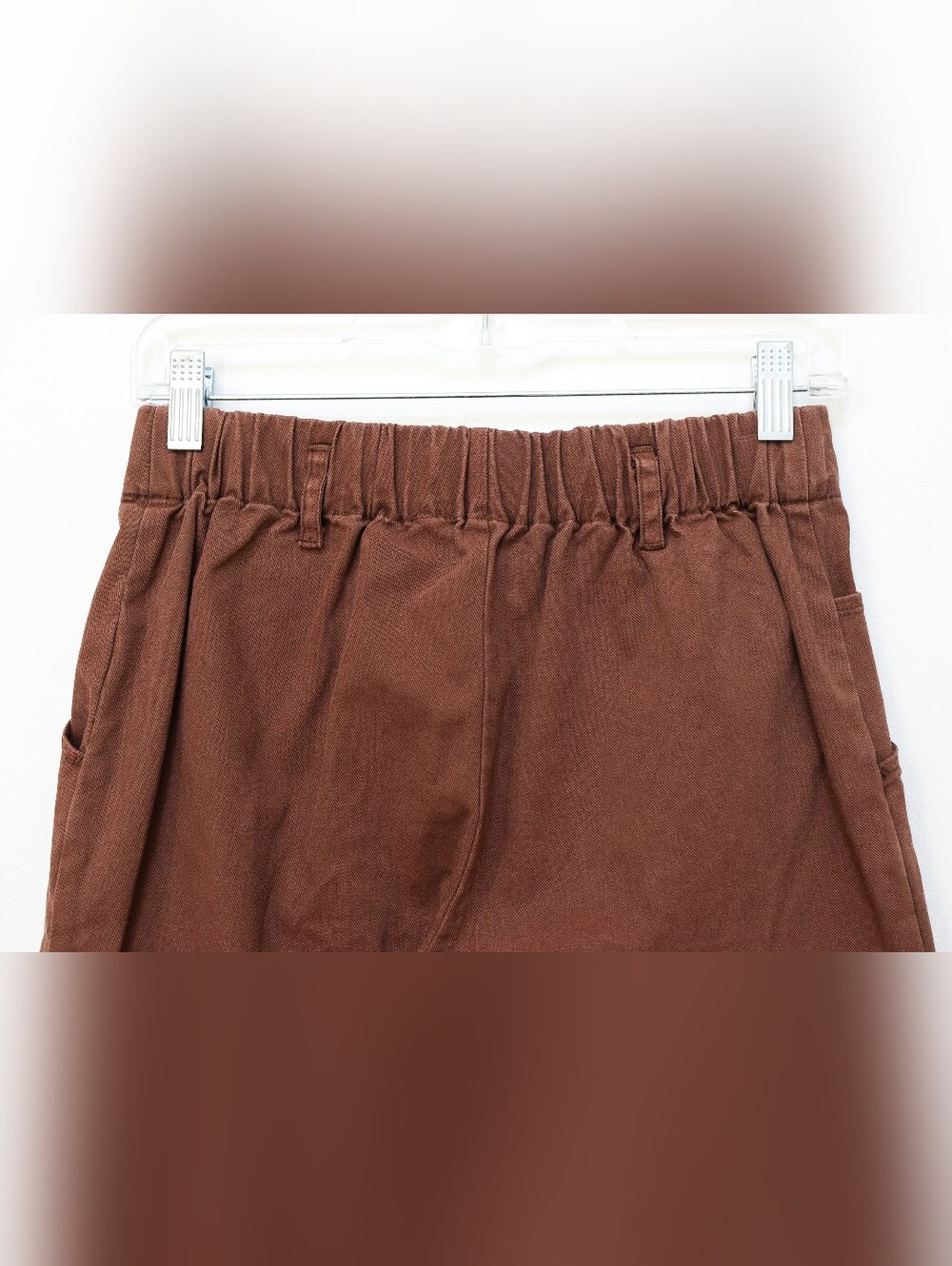 Young Fabulous & Broke Ryker Wide Leg Pant Brown Elastic Waist Sz S Western Boho - Picture 6 of 8